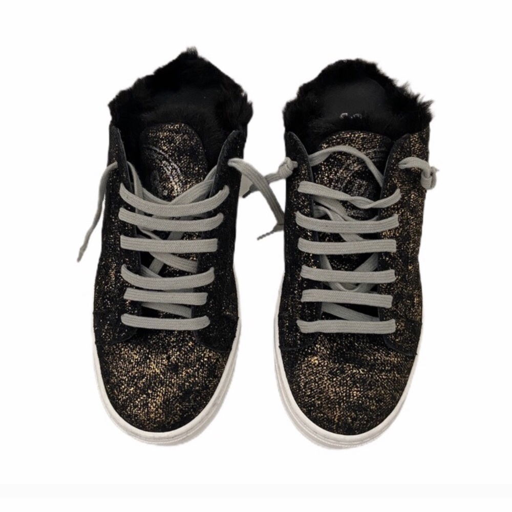 p448 Clara Faux Fur Lined platform slide sneakers - Picture 10 of 12